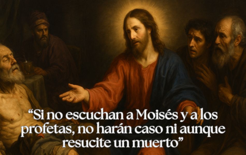 Si no escuchan a Moisés y a los profetas, no harán caso ni aunque resucite un muerto.